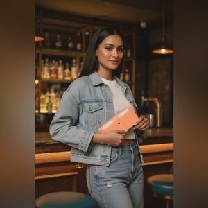 Snap close Wallet, light pink, unbranded, NWOT